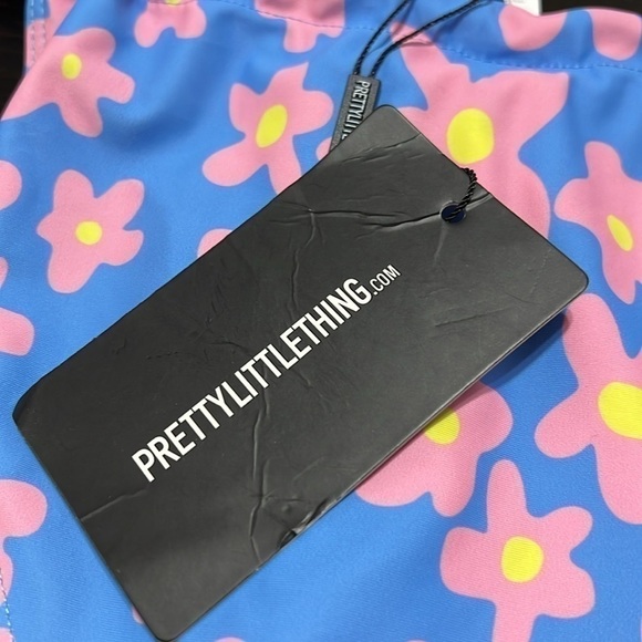 Pretty little thing pastel pink floral tie swim bottom - Picture 5 of 6